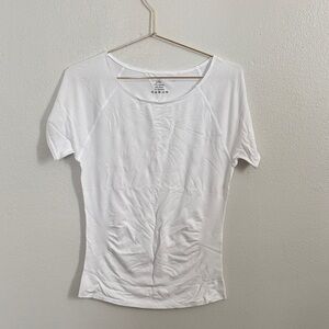 White Short Sleeve Compression Tee